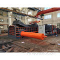 Push-out Scrap chuma shaving compactor baling mashine.